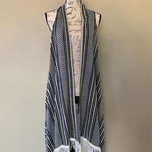 Black and White Striped BCBGeneration Sweater Vest